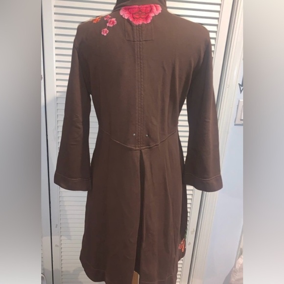 Johnny Was Jacket Boho Artesian brown floral embroidery - Picture 9 of 9